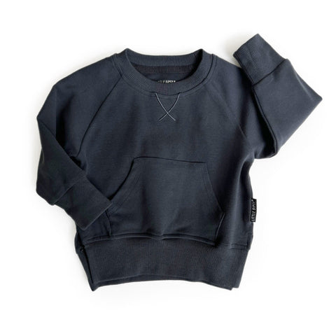 Little Bipsy Pocket Pullover: Navy