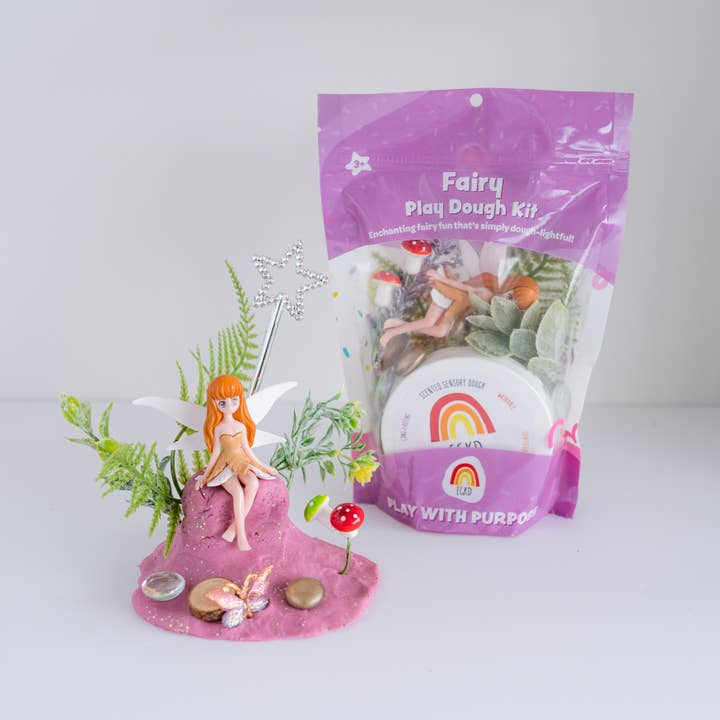 Earth Grown KidDough Sensory Play Dough Kit: Fairy (Honeydew Melon Scented)