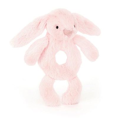 Jellycat: Bashful Pink Bunny Ring Rattle (7")