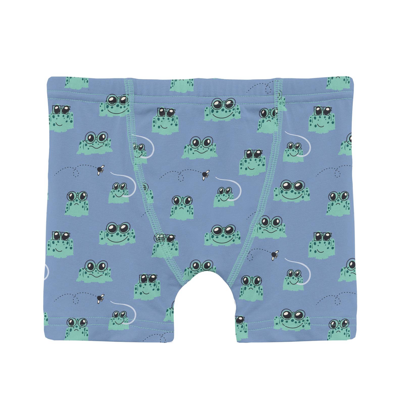 Kickee Pants Boxer Brief Set of 3: Dew Flying Pigs, Dream Blue & Dream Blue Bespeckled Frogs  (Ships 5/15-6/15)