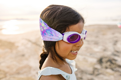 Splash Swim Goggles: Pastel Swirl