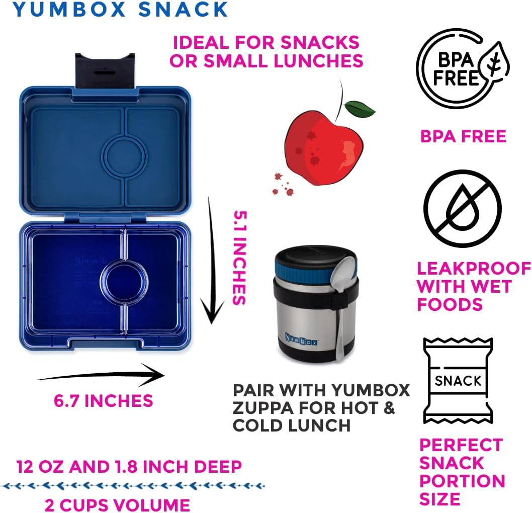 YumBox Snack: Monte Carlo Blue (Navy Tray)