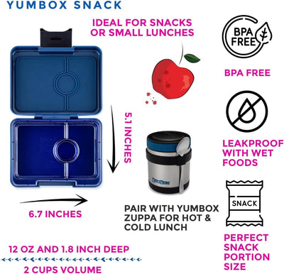 YumBox Snack: Monte Carlo Blue (Navy Tray)