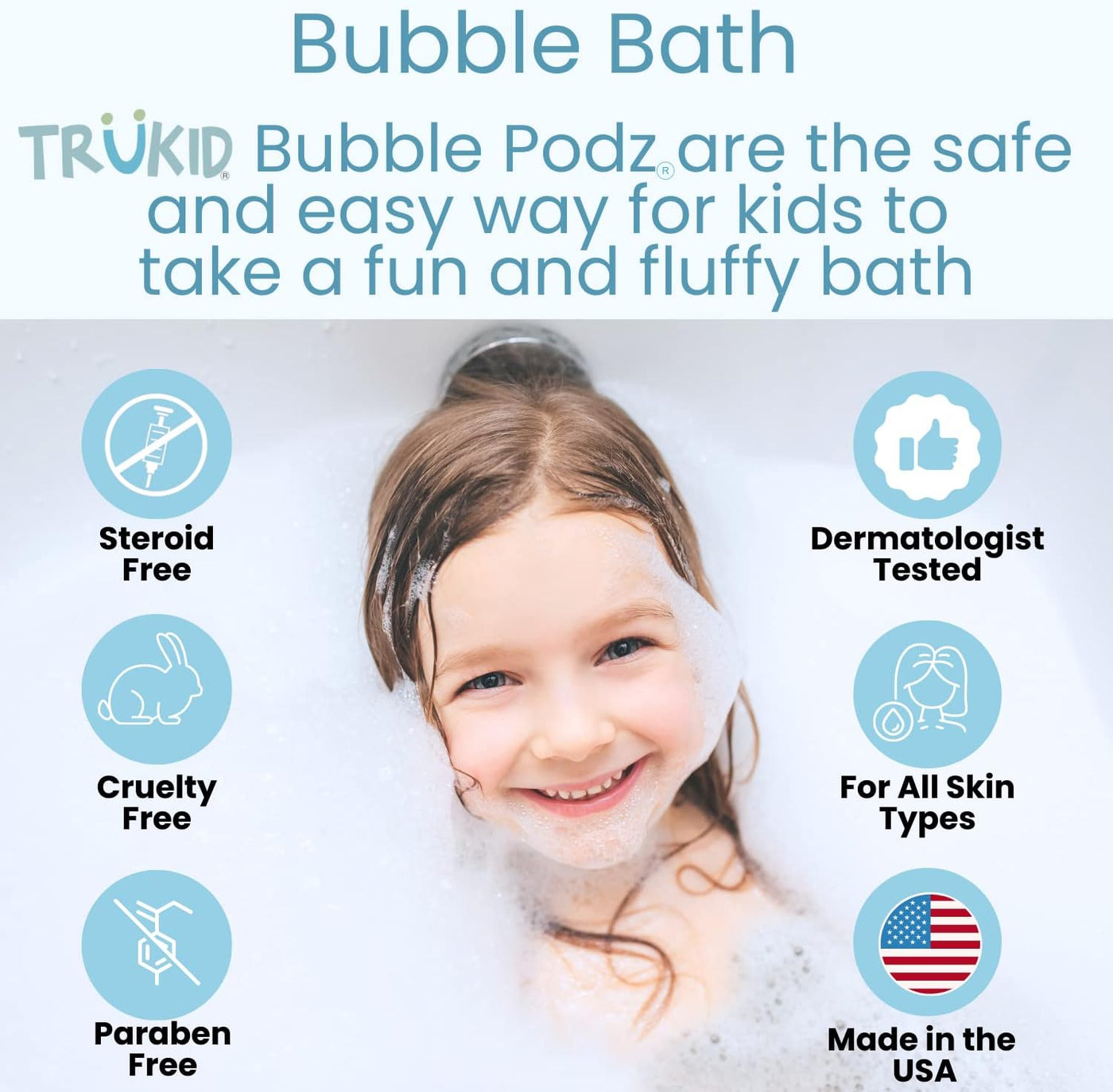 TruKid Bubble Podz: Bubble Gum Scented Bubble Bath