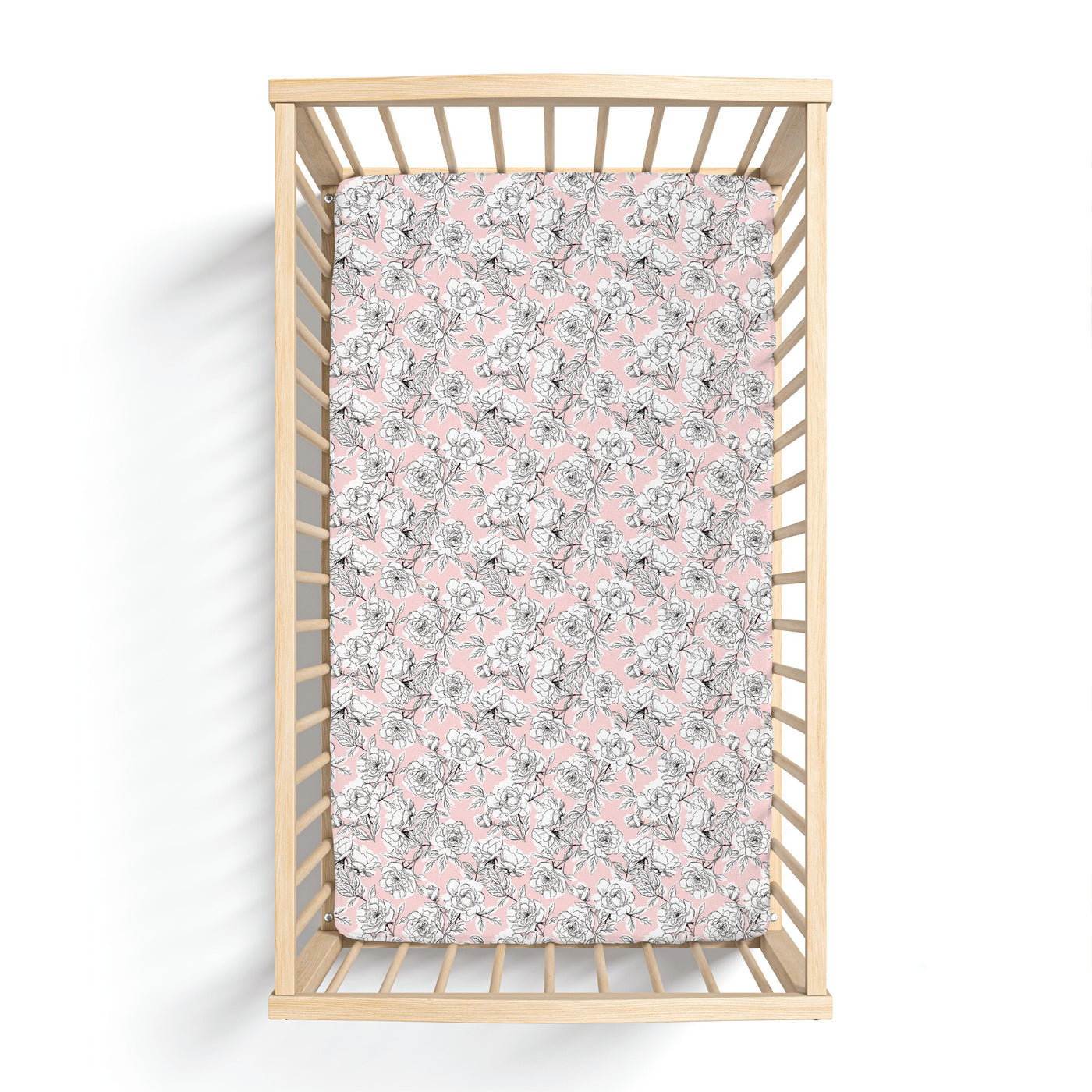 Laree + Co: Allie Floral Bamboo Crib Sheet
