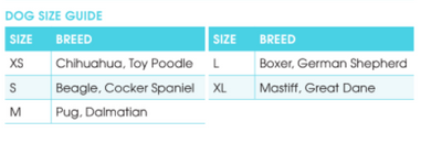 Kickee Pets! Size Chart Included