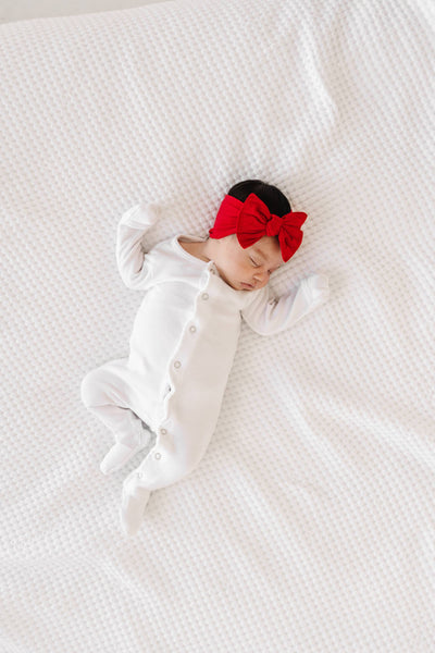 Baby Bling Bows The Knot Headwrap: Cherry Red