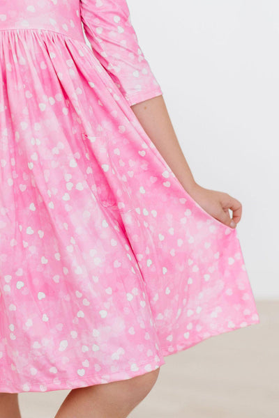 Mila & Rose:  Shine Bright 3/4 Sleeve Pocket Twirl Dress SHIPS SEPARATELY