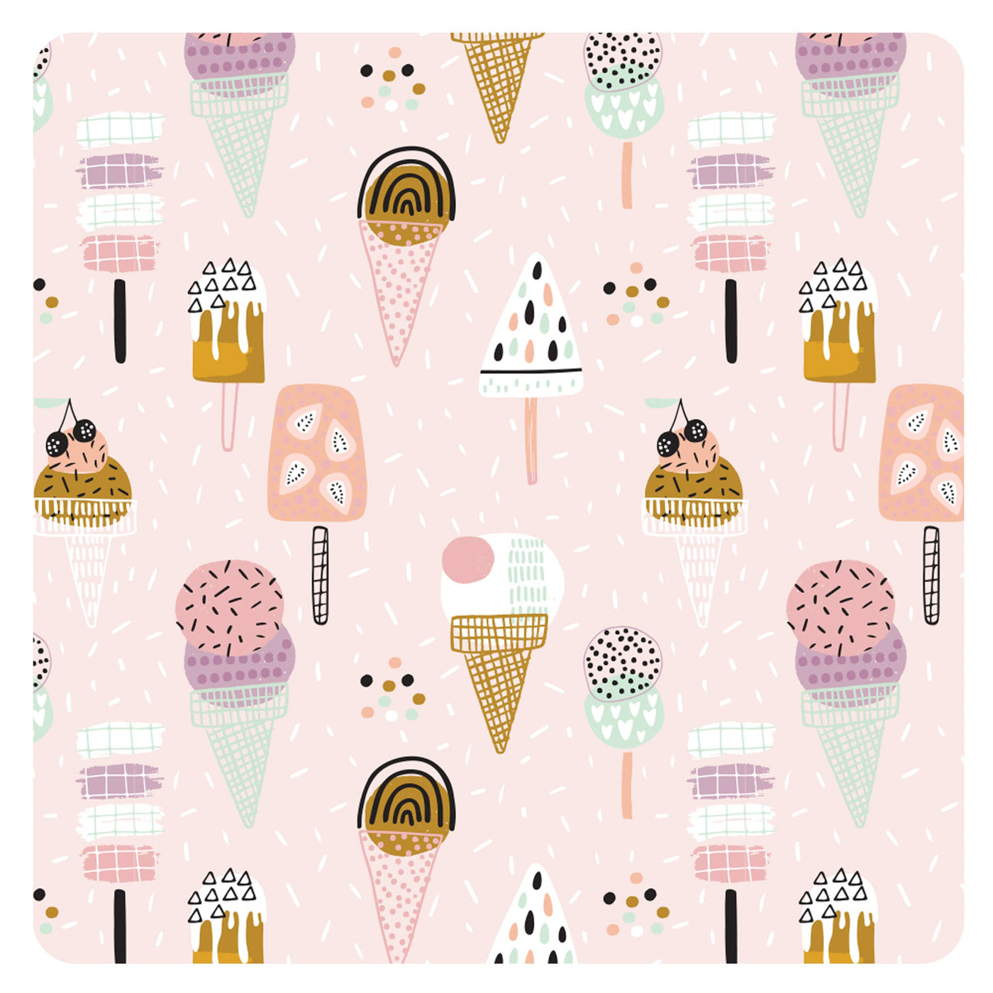 BapronBaby Waterproof Wet Bag: Pink Ice Cream