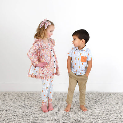 Gigi and Max: Henry Carrot Gingham Polo Shirt