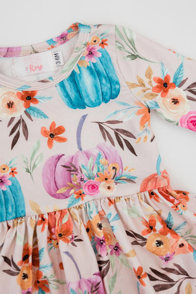 Mila & Rose:  Harvest Blooms Twirl Bodysuit SHIPS SEPARATELY