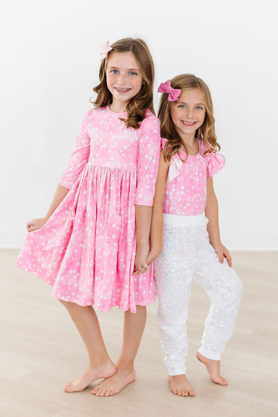 Mila & Rose:  Shine Bright S/S Flutter Sleeve Leotard SHIPS SEPARATELY