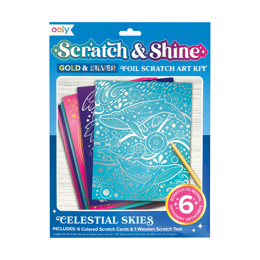 OOLY Scratch & Shine Scratch Cards: Celestial Skies