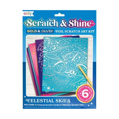 OOLY Scratch & Shine Scratch Cards: Celestial Skies
