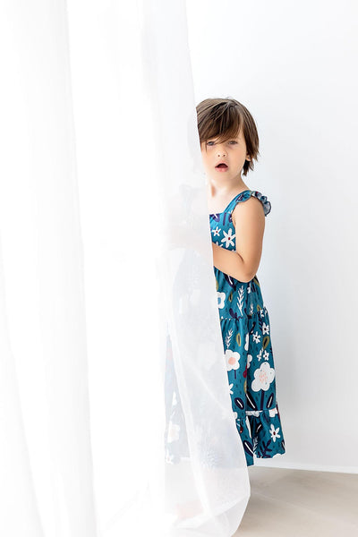 Mila & Rose:  Berries in Bloom Ruffle Maxi Dress SHIPS SEPARATELY