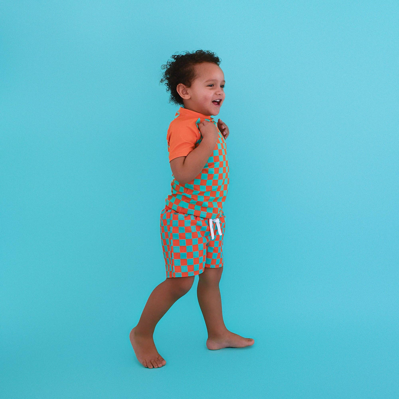 Gigi and Max Swim Shorts: Spencer Checks