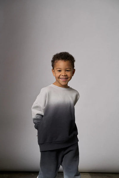 Little Bipsy Elevated Crewneck: Black Ombre
