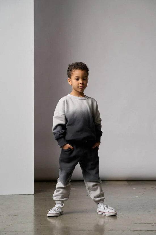 Little Bipsy Elevated Crewneck: Black Ombre
