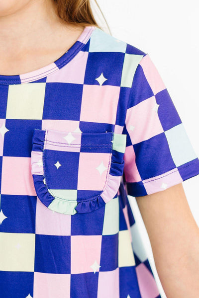 Mila & Rose:  Disco Floor T-Shirt Dress SHIPS SEPARATELY