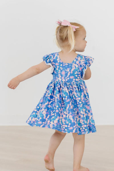 Mila & Rose:  Shimmer & Shine Flutter Sleeve Twirl Dress SHIPS SEPARATELY