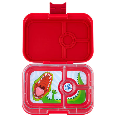 Yumbox Panino: Wow Red (Dinosaur Tray)