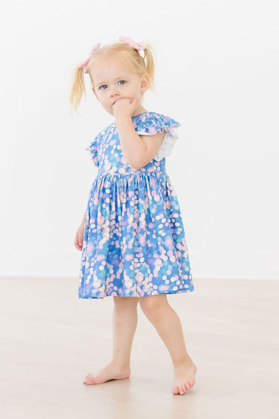 Mila & Rose:  Shimmer & Shine Flutter Sleeve Twirl Dress SHIPS SEPARATELY