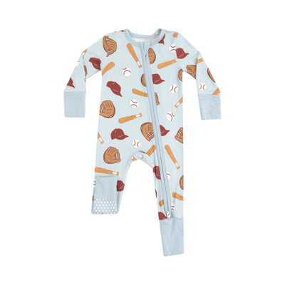 Angel Dear 2 Way Zipper Romper: Baseball