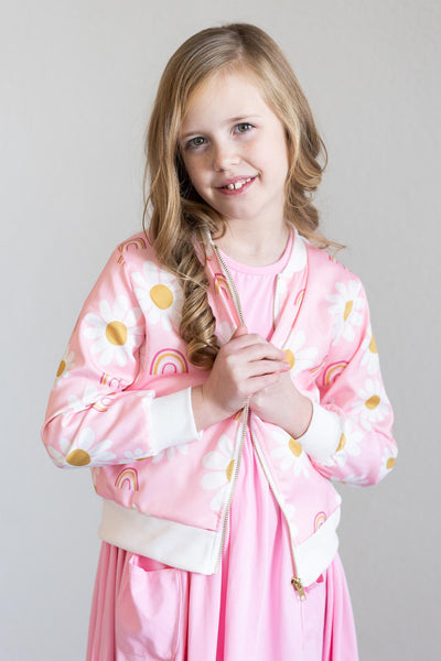 Mila & Rose:  You are My Sunshine Satin Jacket SHIPS SEPARATELY