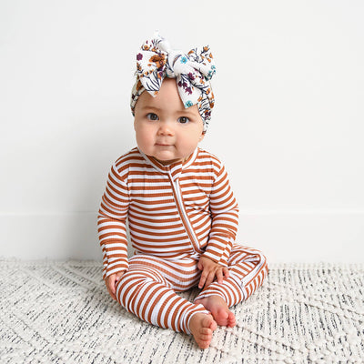 Gigi and Max Ribbed Zip Sleeper: Chase Brown