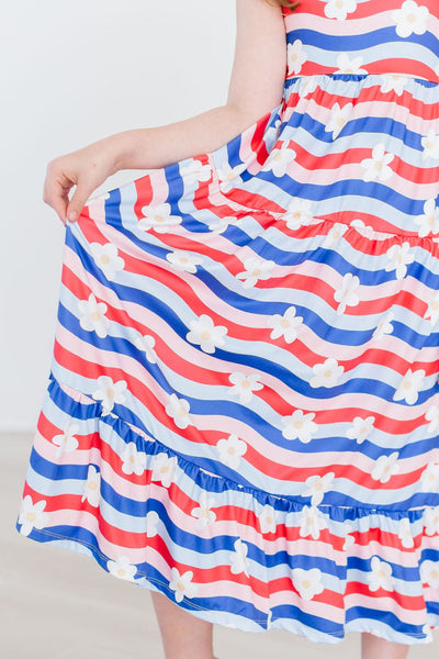 Mila & Rose:  July Vibes Ruffle Maxi Dress SHIPS SEPARATELY