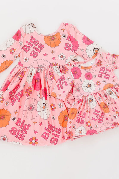 Mila & Rose:  Big Sis Floral Twirl Dress SHIPS SEPARATELY