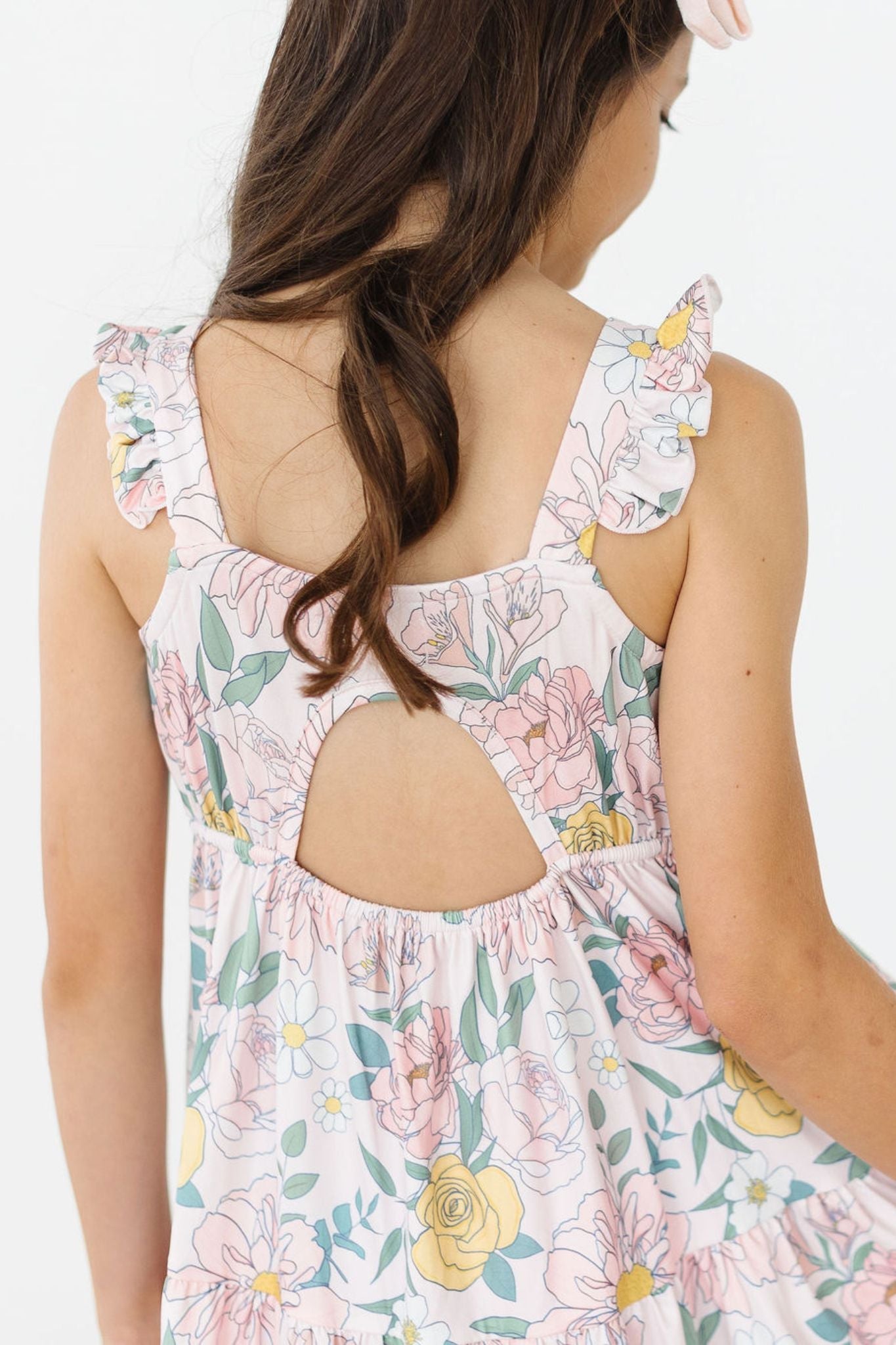 Mila & Rose:  Autumn Breeze Ruffle Maxi Dress SHIPS SEPARATELY