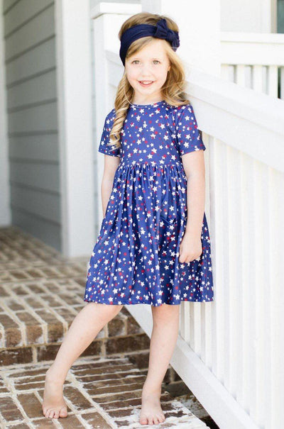Mila & Rose:  Star Bright S/S Pocket Twirl Dress SHIPS SEPARATELY