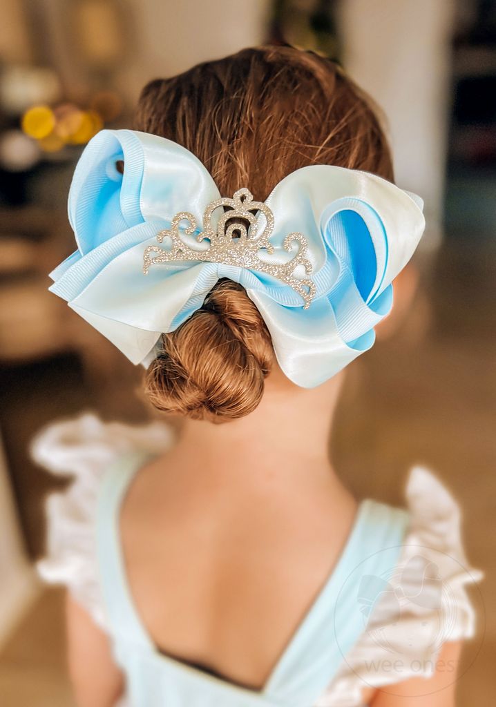 Wee Ones Satin Hair Bow: Princess