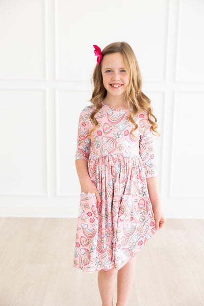 Mila & Rose:  Dream Big Little One Pocket Twirl Dress SHIPS SEPARATELY