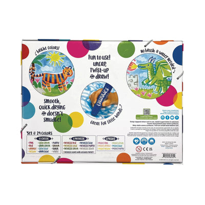 OOLY Chunkies Paint Sticks Set of 24: Variety Pack