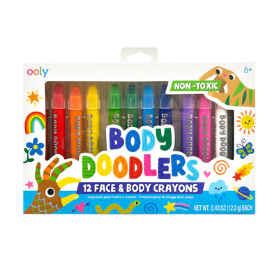 OOLY: Body Doodlers Face & Body Crayons