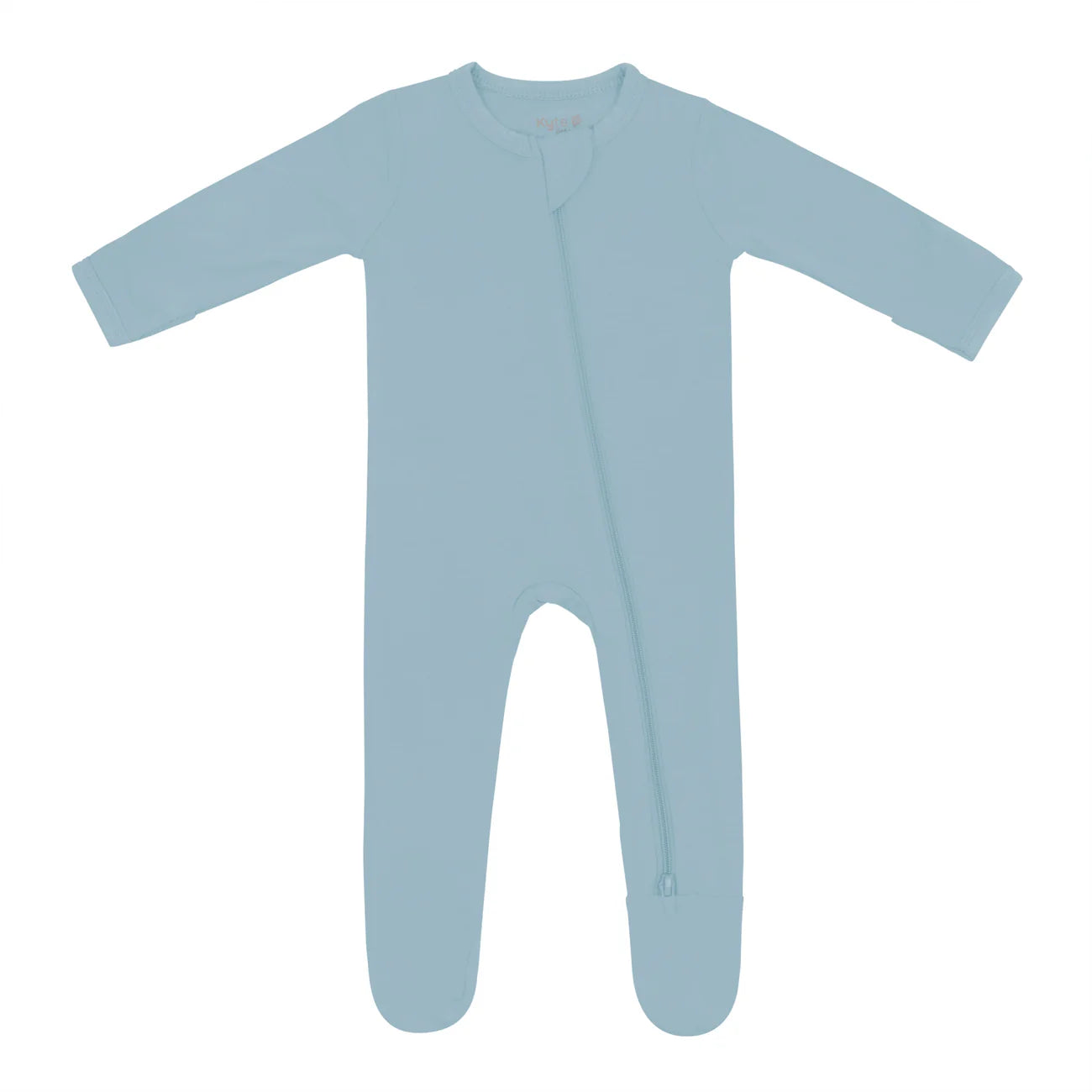 Kyte Baby Zippered Footie: Dusty Blue