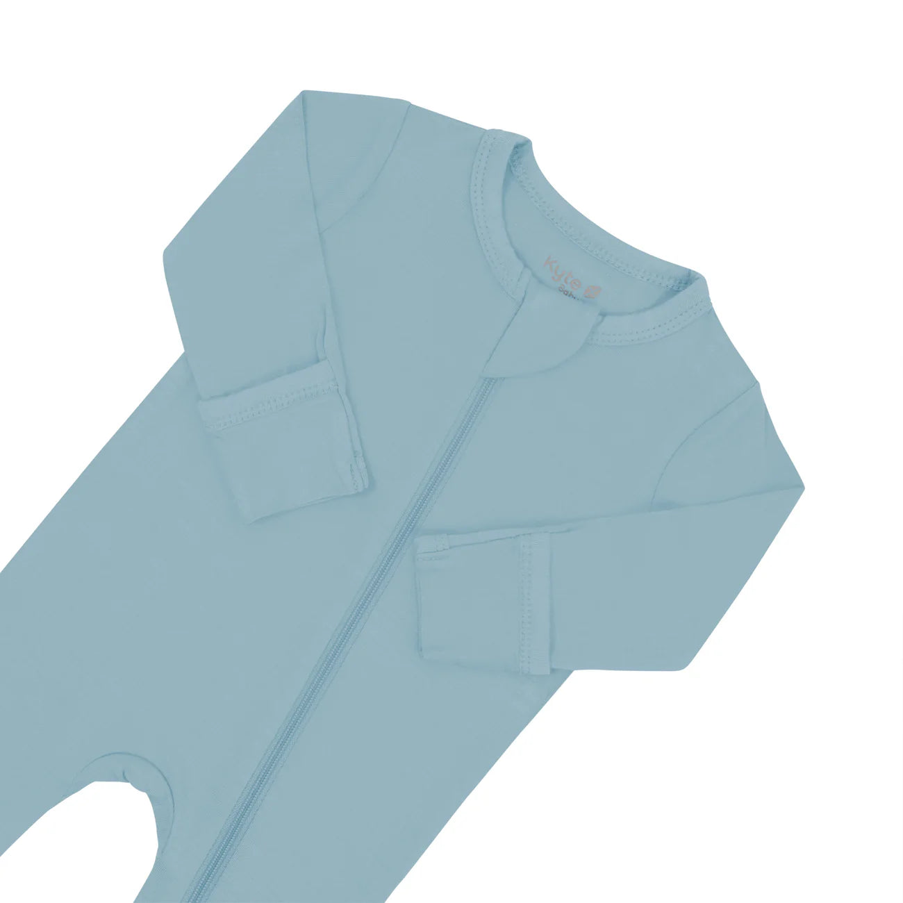 Kyte Baby Zippered Footie: Dusty Blue