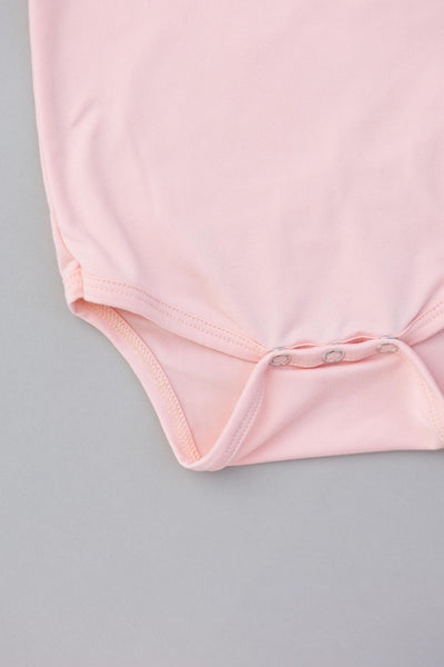 Mila & Rose:  Peach S/S Flutter Bodysuit SHIPS SEPARATELY