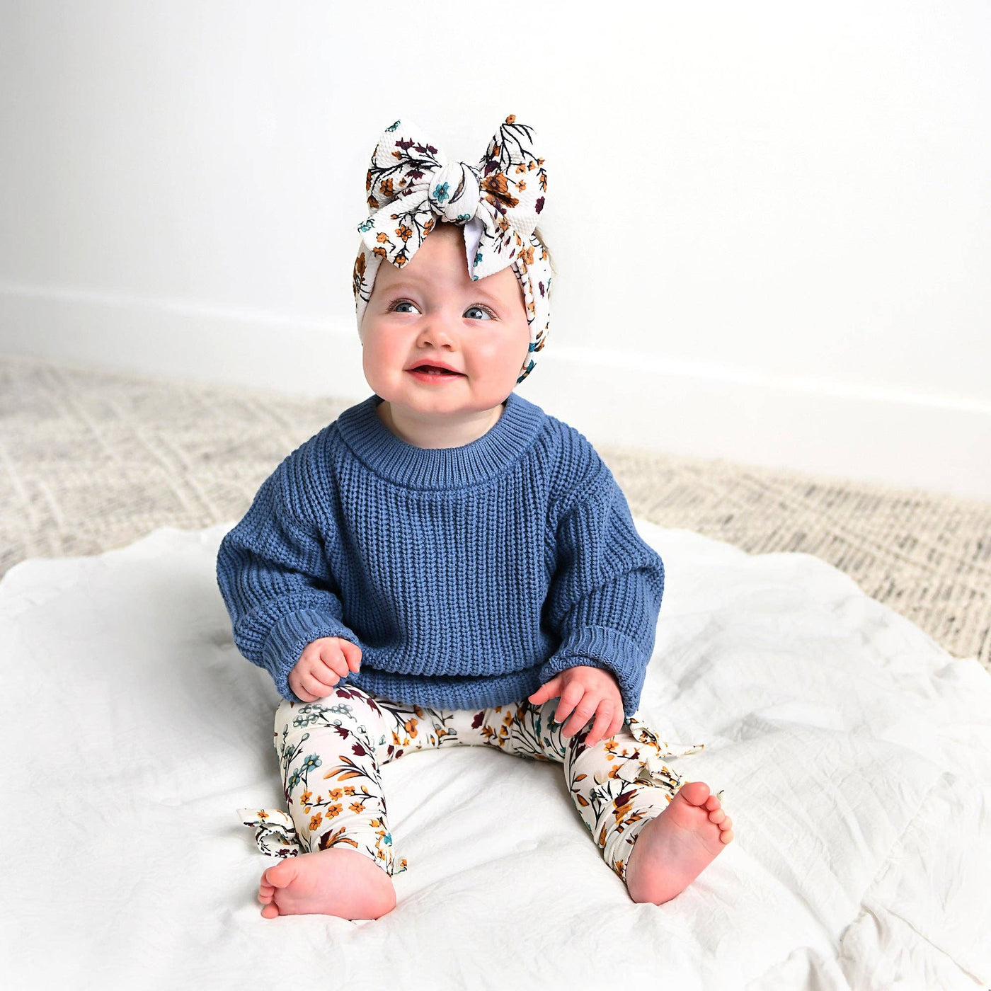 Gigi and Max Bow Leggings: Maren Floral