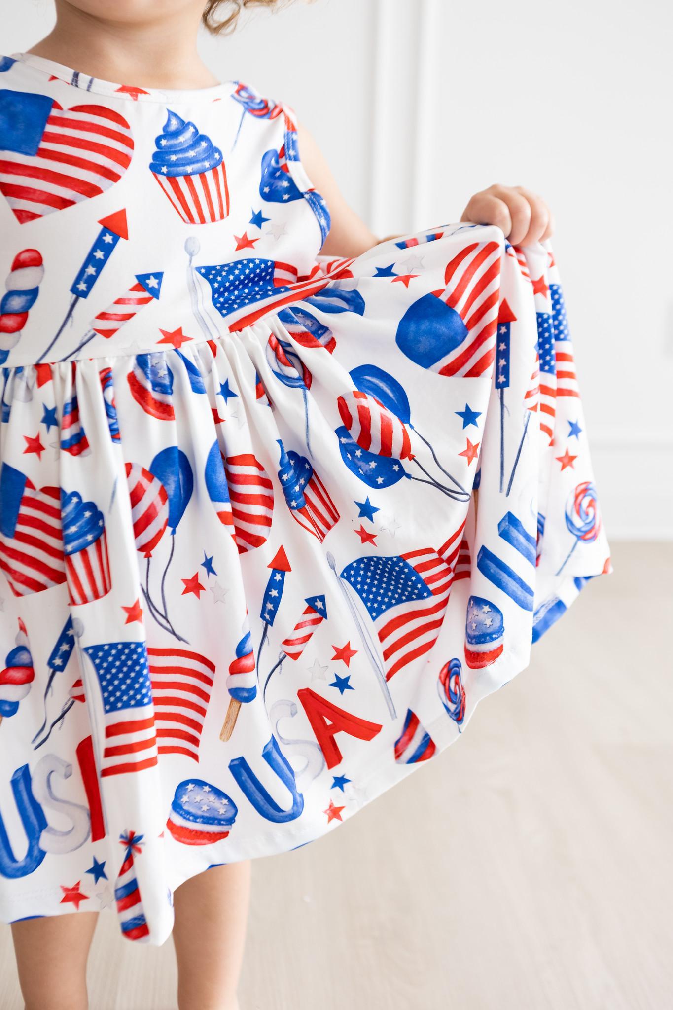 Mila & Rose:  Party in the USA Tank Twirl Dress SHIPS SEPARATELY