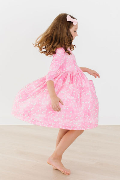 Mila & Rose:  Shine Bright 3/4 Sleeve Pocket Twirl Dress SHIPS SEPARATELY