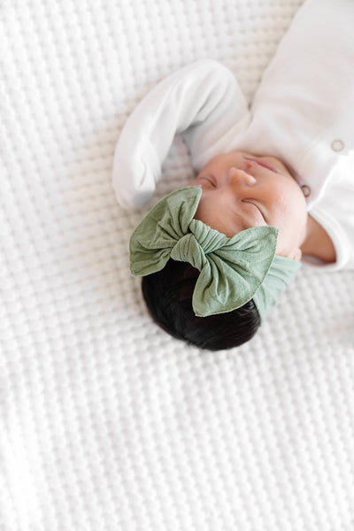 Baby Bling Bows The Knot Headwrap: Sage
