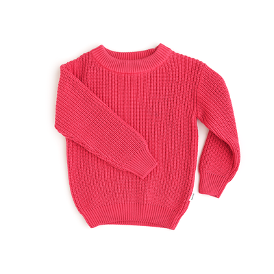 Gigi and Max Sweater: Deep Pink