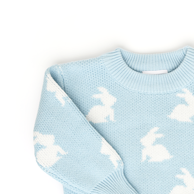 Gigi and Max: Blue Bunny Sweater