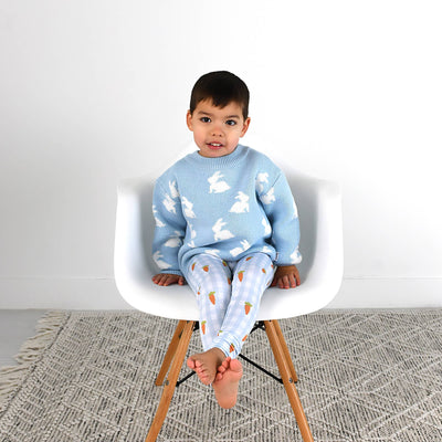 Gigi and Max: Blue Bunny Sweater