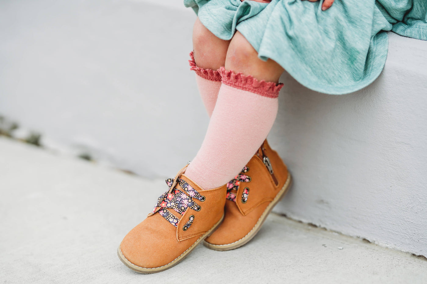 Little Stocking Co. Lace Top Bundle: Neutral