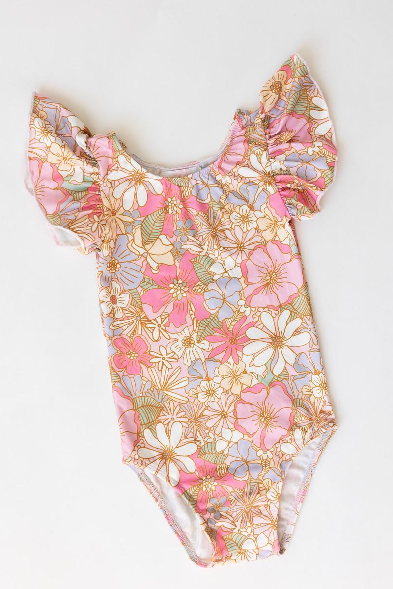 Mila & Rose:  What's Up Buttercup S/S Flutter Sleeve Leotard SHIPS SEPARATELY