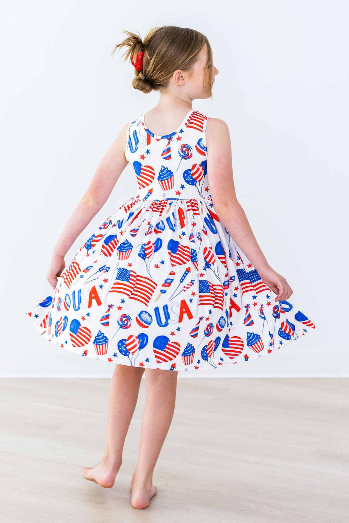 Mila & Rose:  Party in the USA Tank Twirl Dress SHIPS SEPARATELY